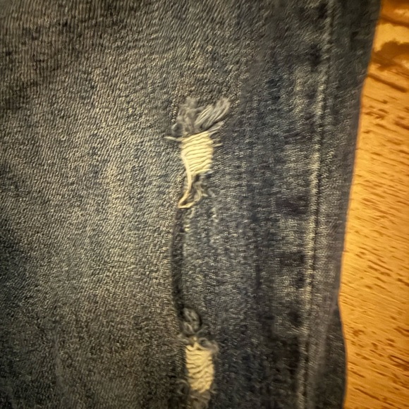 NWOT Risen Los Angeles Stylish Distressed Flare Jeans with Frayed - Picture 3 of 3